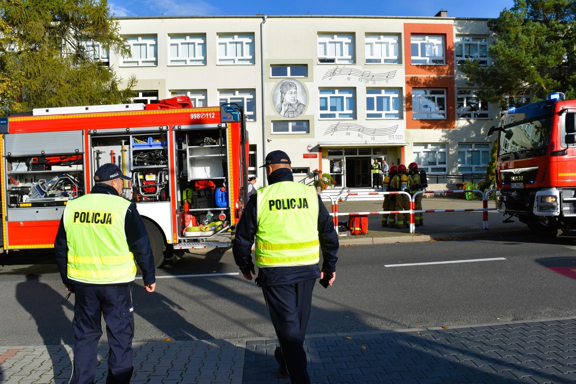 Pożar w Szkole Podstawowej nr 4 w Śremie Ewakuowano uczniów Tak