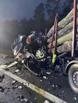 Tragiczny wypadek pod Toruniem. Zderzyło się 5 pojazdów, nie żyje kierowca tira