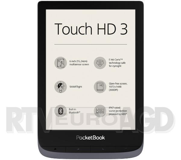 Pocketbook 632 Touch HD 3 (szary)