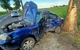 Wypadek w Cerekwicy koło Żnina. Kierująca seatem uderzyła w drzewo