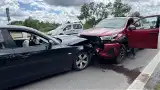 Wypadek na Szosie Baranowickiej. Jedna osoba w szpitalu