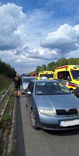 Wypadek pięciu aut w miejscowości Stryszek pod Bydgoszczą