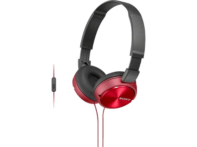 Słuchawki z mikrofonem SONY MDR-ZX310AP Czerwony