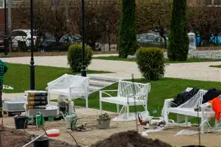 Park Planty w Białymstoku w remoncie