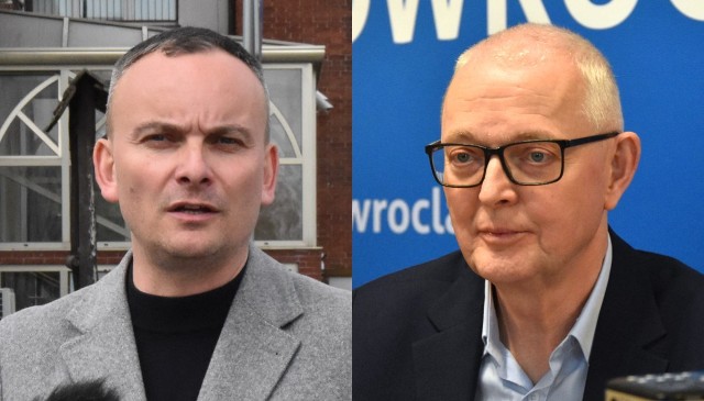 Kontrkandydaci w walce o urząd prezydenta Inowrocławia. Z lewej Arkadiusz Fajok, z prawej - Wojciech Piniewski