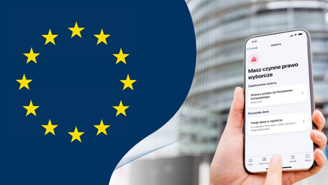 Zobacz, jak aplikacja mObywatel może ułatwić głosowanie w wyborach do Parlamentu Europejskiego.