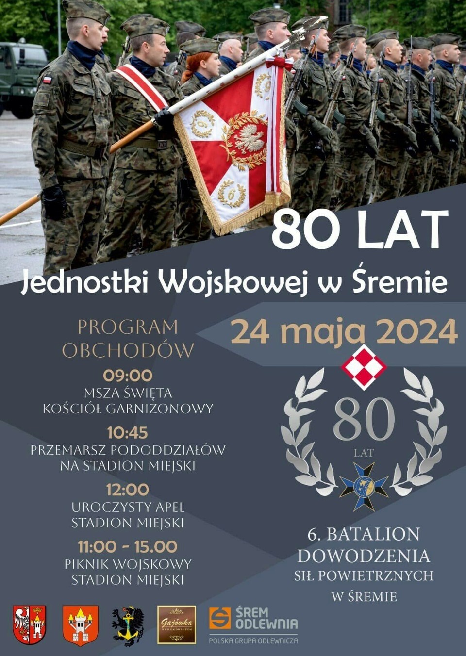 Wyjątkowa rocznica w Garnizonie Śrem. Żołnierze będą świętować 80-lecie Jednostki Wojskowej w Śremie [zdjęcia]
