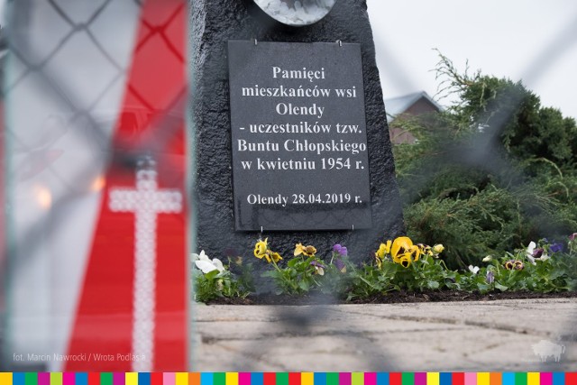Zdjęcie z obchodów rocznicy buntu w Olendach w roku 2019
