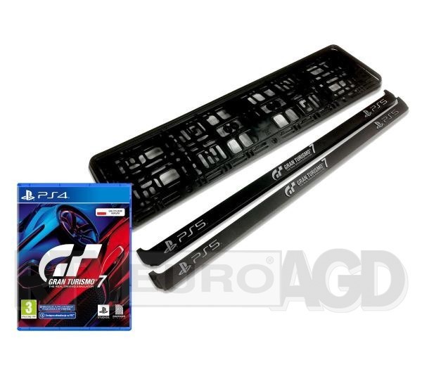Gran Turismo 7 Gra na PS4 (Kompatybilna z PS5) + ramka samochodowa