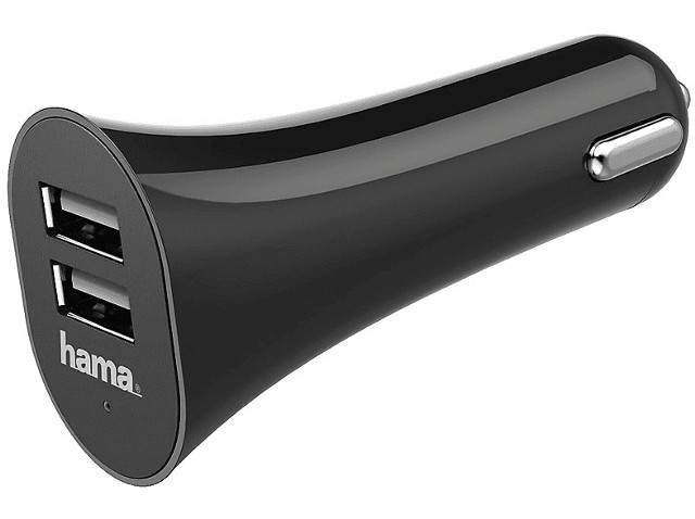 Ładowarka samochodowa HAMA 2xUSB 3.1A Czarny