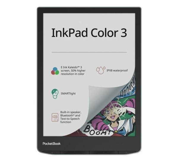 Pocketbook InkPad Color 3 - 7,8" - 32GB -WiFi - Bluetooth - czarny