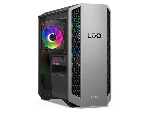 Komputer stacjonarny LENOVO LOQ Tower 26ADR10 / AMD Ryzen™ 7 8745HX 32GB 1TB GeForce RTX™ 5050 Windows 11 Home Szaro-czarny