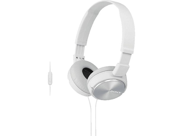 Słuchawki z mikrofonem SONY MDR-ZX310AP Biały