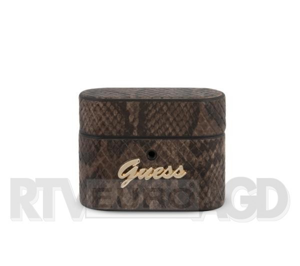 Guess GUACAPPUSNSMLBR Etui Python Collection AirPods Pro (brązowy)