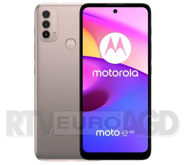 Motorola moto E40 4/64GB (różowy)