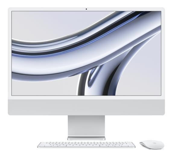 Apple iMac Retina 4.5K M3 MQRK3ZE/A - 23,5" - 8GB RAM - 512GB - srebrny