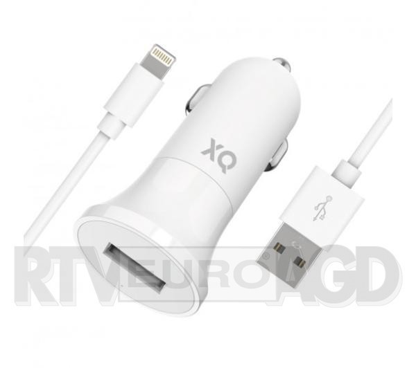 Xqisit ładowarka USB 2.4A (biały) + kabel Lightning