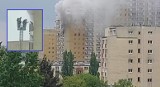Pożar bloku na warszawskim Grochowie. Strażacy ściągali mieszkańca z balkonu na 10. piętrze