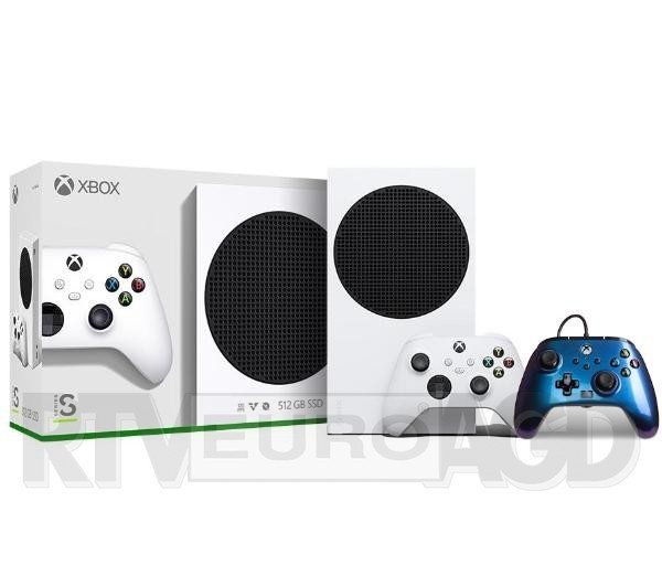 Xbox Series S + pad przewodowy PowerA Enhanced Nebula V2