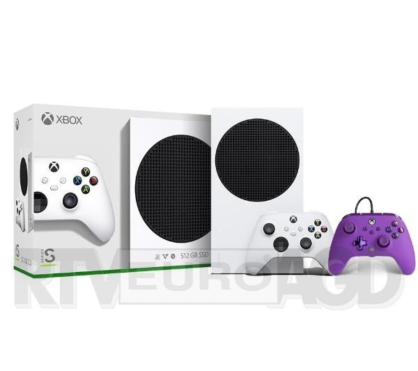 Xbox Series S + pad przewodowy PowerA Enhanced Royal Purple