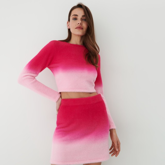 Mohito - Sweter z efektem dip-dye - Różowy