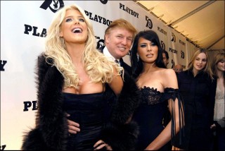 Victoria Silvstedt, Donald Trump i Melania Knavs na urodzinach Playboya, 2003 rok