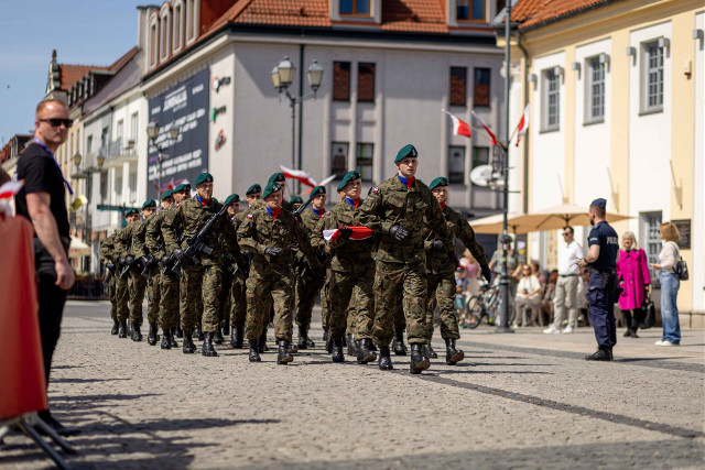 Biało-czerwony Rynek Kościuszki. Tak Białystok świętował rocznicę uchwalenia Konstytucji 3 Maja