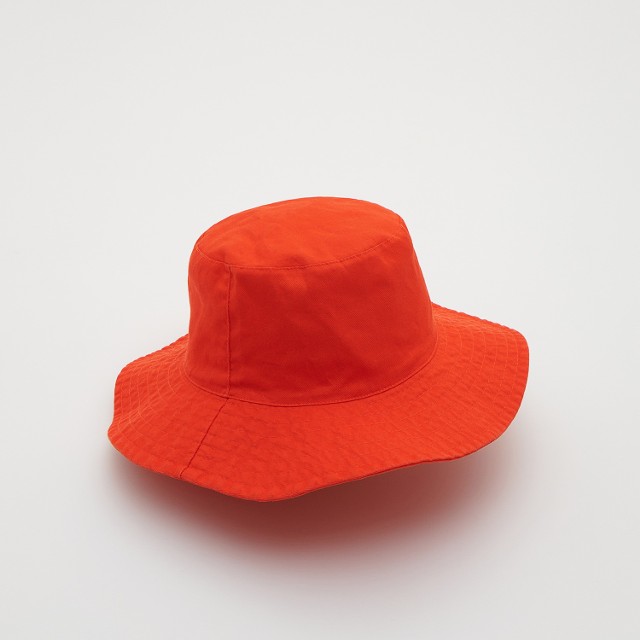 Reserved - Kapelusz bucket hat - Pomarańczowy