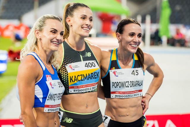 Medalistki biegu na 400 m FOT: TOMASZ CZACHOROWSKI/POLSKA PRESS