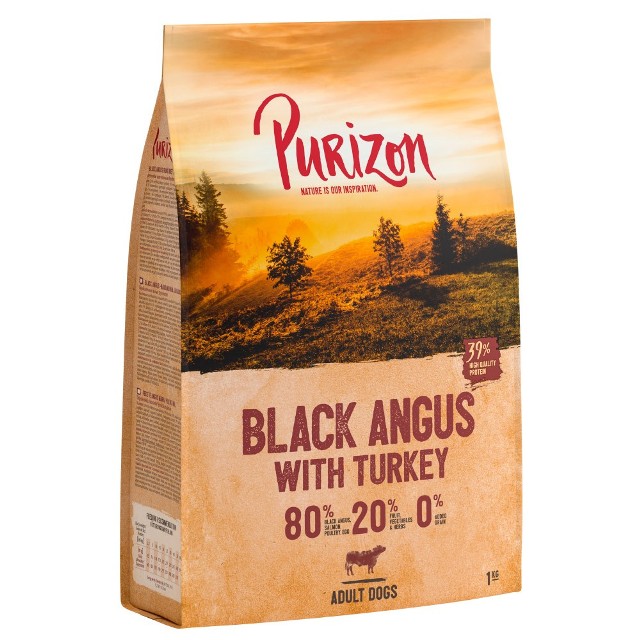 Purizon Adult, wołowina Black-Angus i indyk, bez zbóż - 1 kg