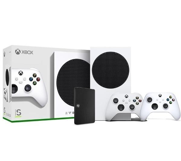 Xbox Series S + dysk Seagate Expansion 1TB + dodatkowy pad (biały)