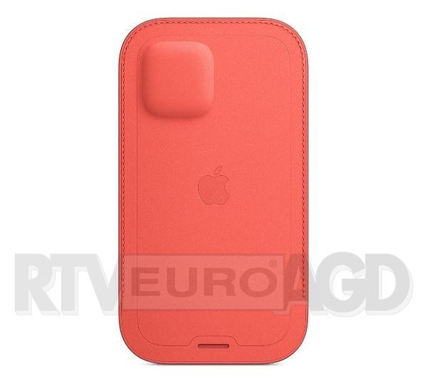 Apple Leather Sleeve MagSafe iPhone 12/12 Pro (różowy cytrus)