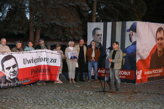 Kolejna akcja popierająca uwięzionego na Białorusi Andrzeja Poczobuta