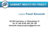 Logo firmy Gabinet Medycyny Pracy Lekarz Paweł Banasiak 