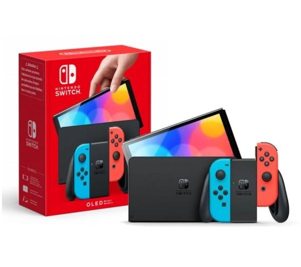 Nintendo Switch OLED (czerwono-niebieski)