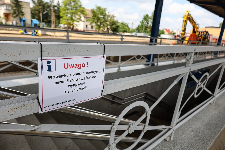 Trwa kolejny remont na dworcu kolejowym w Lesznie