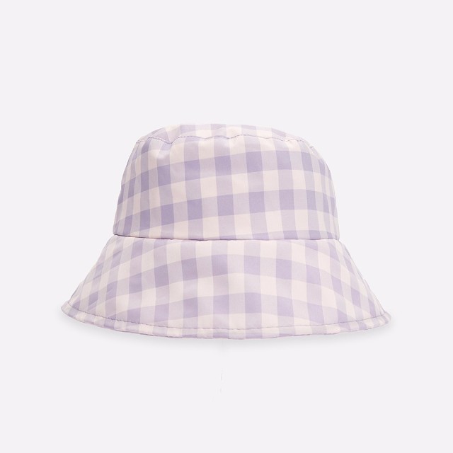 House - Kapelusz bucket hat w kratę - Fioletowy