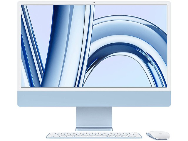Komputer All-in-One APPLE iMac 24 Retina 4.5K M3/8GB/256GB SSD/8C GPU/macOS Niebieski MQRC3ZE/A