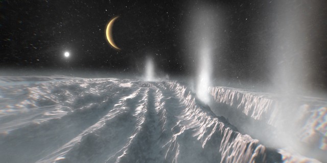 Pod lodową powierzchnią Enceladusa znajduje się ocean płynnej wody, w którym może skrywać się życie