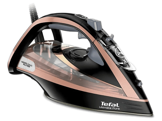 Żelazko parowe TEFAL Ultimate Pure FV9845E0 Czarno-różowy