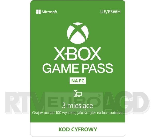 Subskrypcja Xbox Game Pass na PC (3 m-ce)