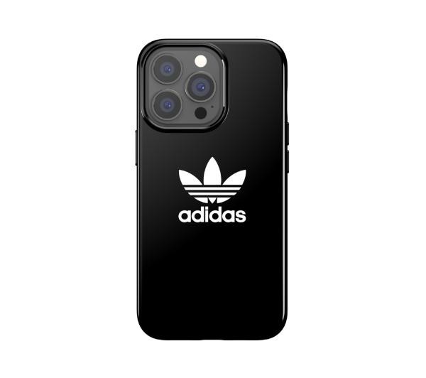 Adidas Snap Case Trefoil błyszcące do iPhone 13/13 Pro (czarny)