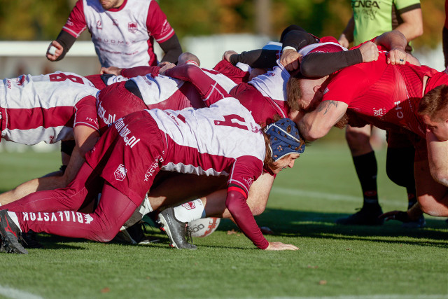 Budmex Rugby Białystok - Budowlani Lublin 21:33. Zagrali dużo lepiej niż z Łodzią, ale zwycięstwa nadal nie ma (zdjęcia)