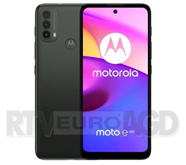 Motorola moto E40 4/64GB (grafitowy)