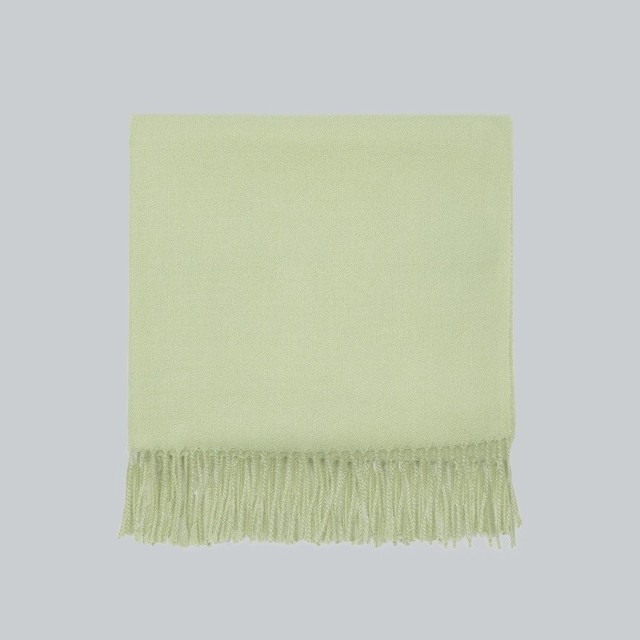 House - Szalik z gładkiej tkaniny - Zielony