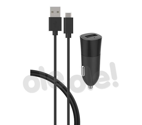 BigBen CACCBLMIC2.1AB Ładowarka samochodowa USB-A 2.4W + kabel Micro USB 1.2m