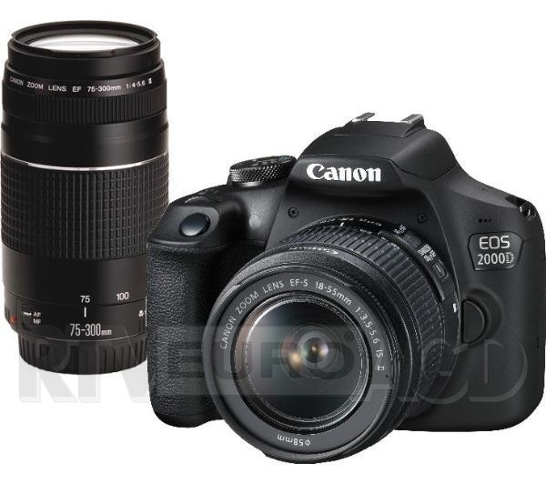Canon EOS 2000D + EF-S 18-55mm f/3,5-5.6 IS II + EF 75-300mm f/4–5.6 III