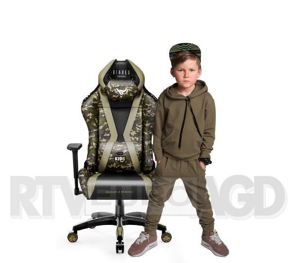 Diablo Chairs X-Horn 2.0 Kid Size Legion (czarno-zielony)
