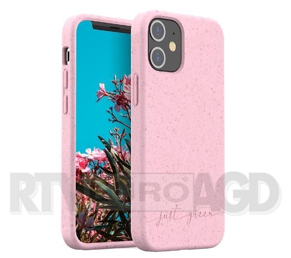 Just Green Biodegradable Case iPhone 12 mini (różowy)