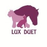 Logo firmy Groomer Studio strzyżenia i pielęgnacji zwierząt LUX DUET Hotel i świetlica dla zwierząt Opieka nad chorym zwierzakiem
